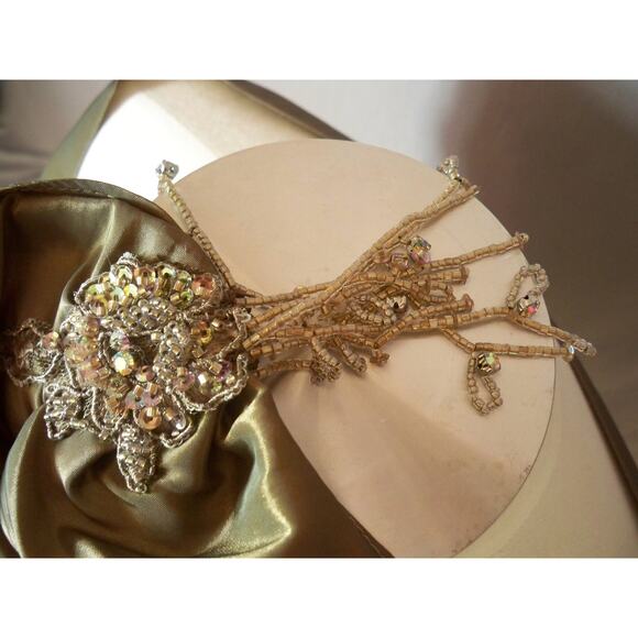 Beaded shawl wrap stole scarf, evening shawl, MOB evening wear shawl wrap - Picture 2 of 6